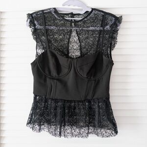 Zara corset top with lace